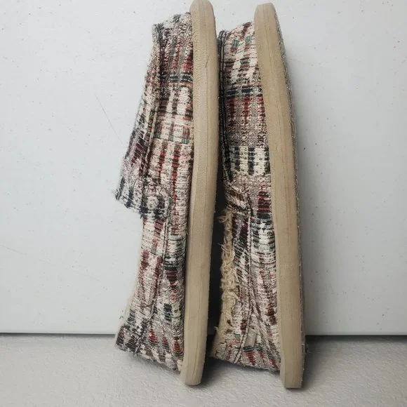 SOLD Sanuk Fur Lined Slip-on Shoes Coloful Women's Size 9 - Picture 6 of 9